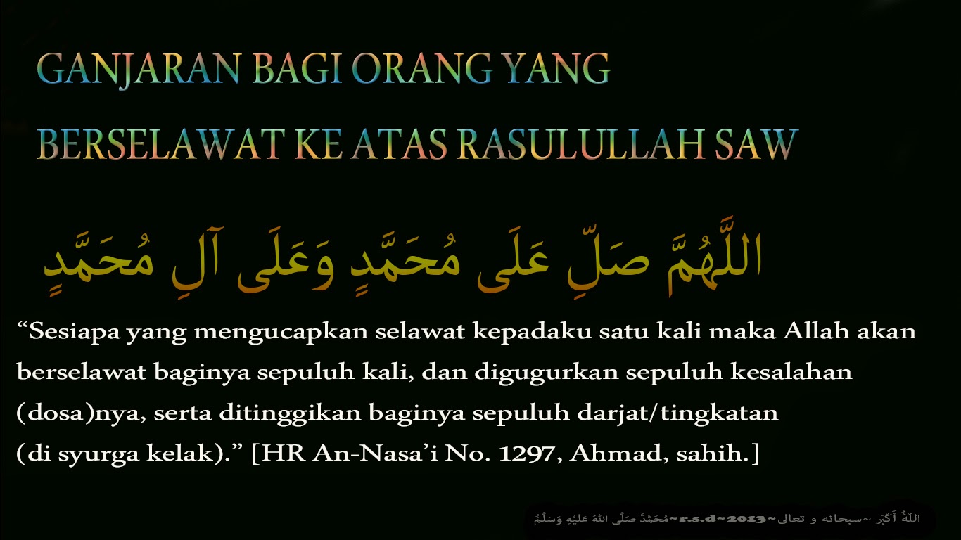bacaan sholawat nabi Muhammad SAW